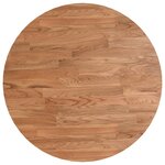 vidaXL Dessus de table rond Marron clair Ø40x1 5 cm Bois chêne traité