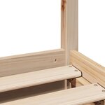 vidaXL Cadre de lit sans matelas 150x200 cm bois de pin massif