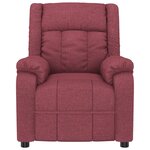 vidaXL Fauteuil électrique de massage Bordeaux Tissu