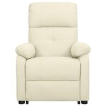 vidaXL Fauteuil Crème Tissu