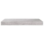 vidaXL Étagères murales flottantes 2 Pièces gris béton 50x23x3 8 cm MDF