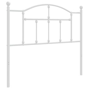 vidaXL Tête de lit de remplacement métal blanc 100 cm