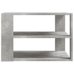vidaXL Table basse gris béton 59 5x59 5x40 cm bois d'ingénierie