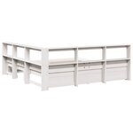 vidaXL Lit bibliothèque sans matelas 160x200 cm bois massif de pin
