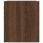 vidaXL Tables de chevet murales 2 Pièces chêne marron 38x34x40 cm