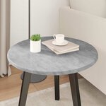 vidaXL Plateau de table Gris béton 50 x 50 x 1 5 cm Bois d'ingénierie