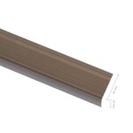 vidaXL Nez de marche Forme en L 5 pcs Aluminium 90 cm Marron