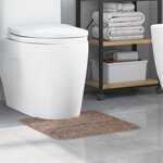 Tapis de bain U en forme de U Marron 50x50 cm en Polypropylène Antidérapant