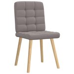 vidaXL Chaises à manger lot de 2 taupe tissu
