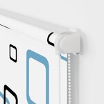 vidaXL Store enrouleur de douche avec cassette largeur du tissu 66 cm