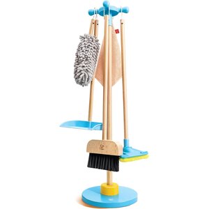 Hape E3055 - Support pour balais et set de nettoyage