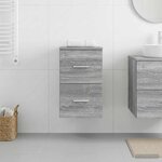vidaXL Meuble de Salle de Bain In-between Sonoma gris