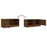 vidaXL Meubles TV 2 Pièces Chêne fumé 80x35x36 5 cm Bois d'ingénierie