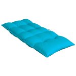 vidaXL Coussins de chaise à dossier haut lot de 4 turquoise