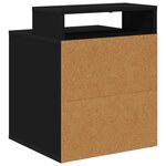 vidaXL Maison pour chat Noir 42 5 x 40 x 53 5 cm Bois d'ingénierie