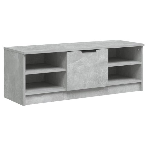vidaXL Meuble TV Gris béton 102x35 5x36 5 cm Bois d'ingénierie