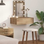 vidaXL Table de Toilette Marron 60 x 40 x 70 cm Bois d'ingénierie