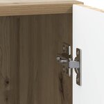 vidaXL Table de chevet 2 Pièces Chêne artisanal 43 x 34 5 x 47 cm