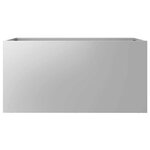 vidaXL Jardinière argenté 62x30x29 cm acier galvanisé