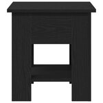 Table basse vidaXL Noir Chêne 40x40x42 cm Bois d'ingénierie