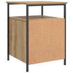 vidaXL Tables de chevet 2 Pièces chêne artisanal bois d'ingénierie