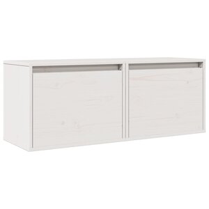vidaXL Armoires murales 2 Pièces Blanc 45x30x35 cm Bois de pin massif