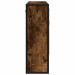 vidaXL Armoire à miroir de salle de bain chêne fumé bois d’ingénierie