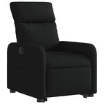 vidaXL Fauteuil inclinable noir tissu