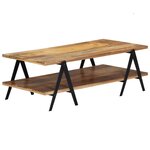 vidaXL Table basse 115x60x40 cm Bois de manguier massif
