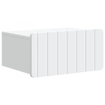 vidaXL Cabinet de chevet mural avec tiroir Blanc 49 x 34 5 x 24 cm