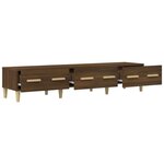 vidaXL Meuble TV Chêne marron 150x34 5x30 cm Bois d'ingénierie