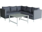Salon de jardin en aluminium "Turin" - Phoenix - Gris