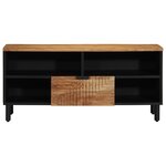 Meuble TV vidaXL 100x33 5x46 cm en Bois Massif d'Acacia