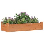 vidaXL Lit surélevé de jardin doublure 120x45x25 cm bois massif sapin
