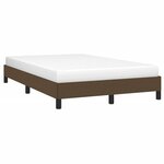 vidaXL Cadre de lit marron foncé 120x190 cm tissu
