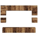 vidaXL Ensemble meuble TV 8 Pièces Bois ancien 100 x 30 x 30 cm