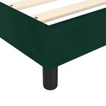 vidaXL Sommier à lattes de lit et matelas Vert foncé 120x200cm Velours