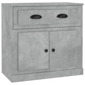 vidaXL Buffet gris béton 70x35 5x67 5 cm bois d'ingénierie