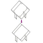 vidaXL Portant de bois chauffage anthracite 100x25x100 cm