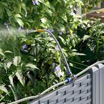 vidaXL Pots de jardin Gris clair 120 x 40 x 142 cm Acier