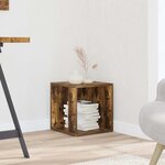 vidaXL Tables d'appoint 33 x 33 x 34 cm Engineered Wood Chêne fumé