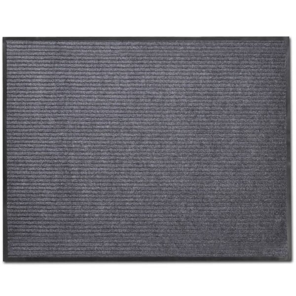 vidaXL Paillasson PVC Gris 90 x 60 cm