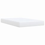 vidaXL Sommier à lattes de lit avec matelas blanc 120x190cm similicuir