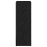 vidaXL Porte-parapluie Chêne noir 20 x 20 x 55 5 cm Bois d'ingénierie