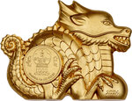 Pièce de monnaie en Argent 1000 Togrog g 31.1 (1 oz) Millésime 2024 Shaped Lunar Year GREAT DRAGON (PRÉCOMMANDE)