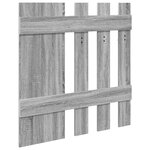 vidaXL Porte-manteau mural avec stockage avec miroir Gris sonoma 100 x 10 x 100 cm