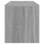 vidaXL Meuble TV avec lumières LED sonoma gris 120x35x40 cm