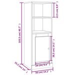 vidaXL Buffet haut chêne fumé 36x35 5x103 5 cm bois d'ingénierie