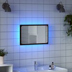 vidaXL Miroir de salle de bain à LED chêne marron bois d'ingénierie