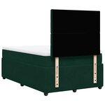 vidaXL Sommier à lattes de lit avec matelas vert foncé 120x190 cm